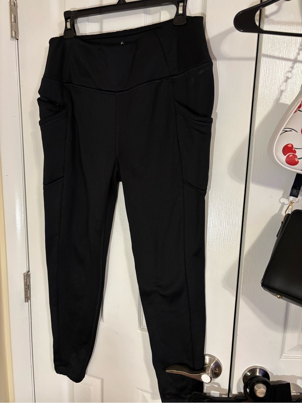 RBX Fleece-Lined Leggings Black XL Winter Warm Thermal Pants with pockets